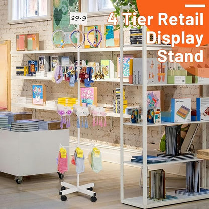 Retail Display Stand Rotating Display Stand 4 Tier Spinning Display Stand - Image 7