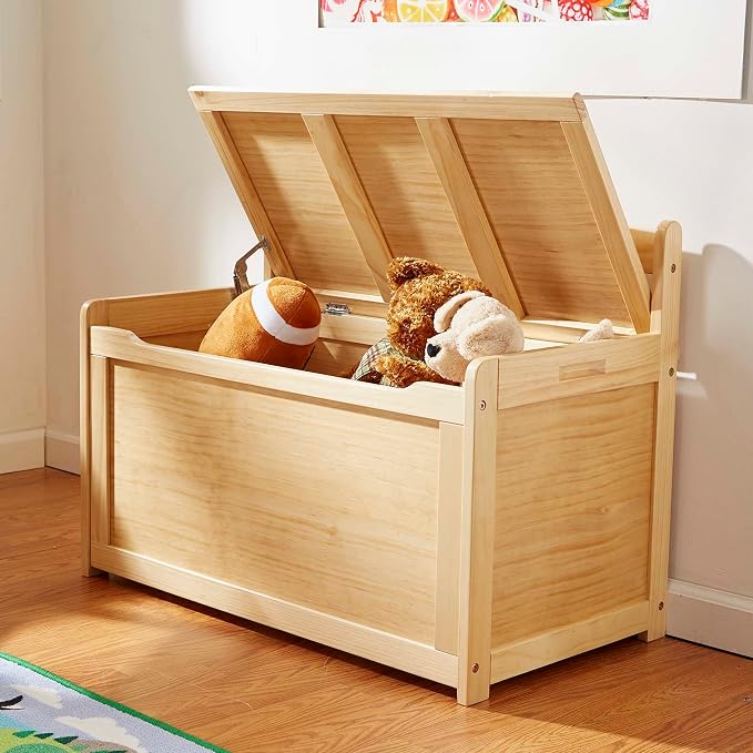 Melissa & Doug Wooden Toy Chest - Image 7
