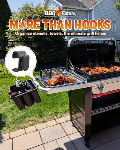 8-Pack Tool Hooks for Weber Grills, Grill Tool Holder for Weber Slate Griddle - Image 6