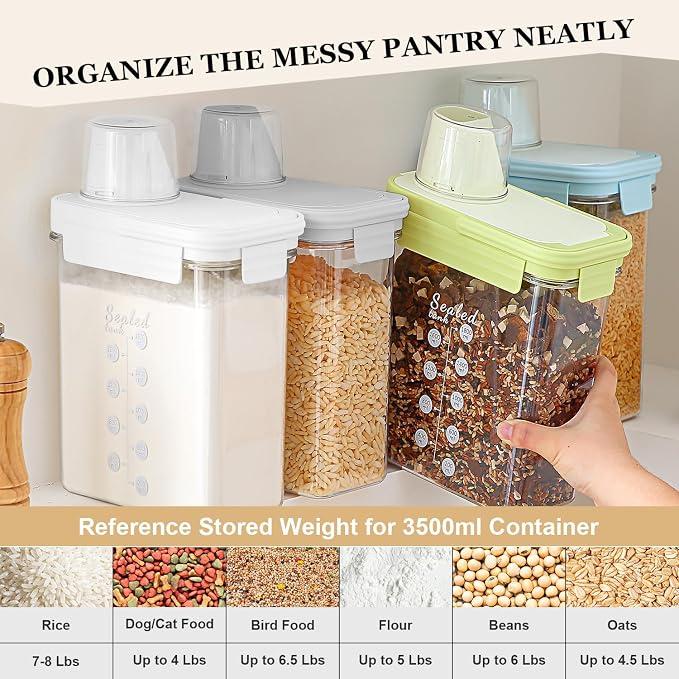 Hongya Rice Container, Airtight Rice Storage Container, Portable Pet Food - Image 4