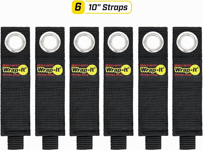 Heavy-Duty Wrap-It Storage Straps, 10-inch - Image 3