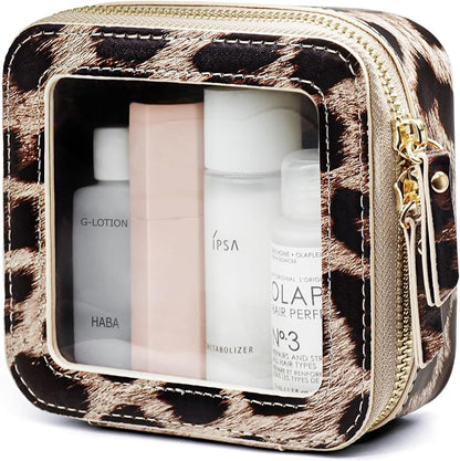 Popvibe Clear Makeup Bag Travel Cosmetic Case Transparent Toiletry Bag by POPVIBE