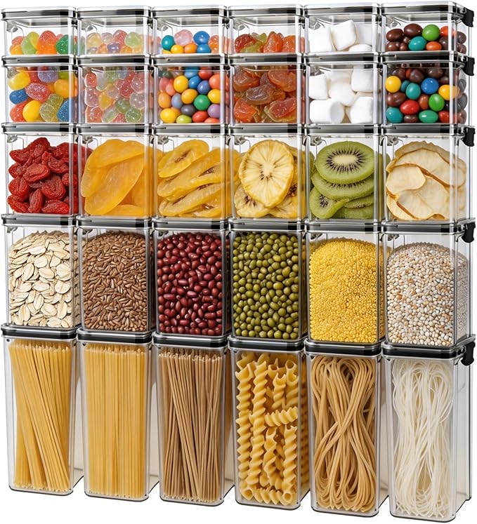 5 Piece Airtight Food Storage Containers Set by Unknown