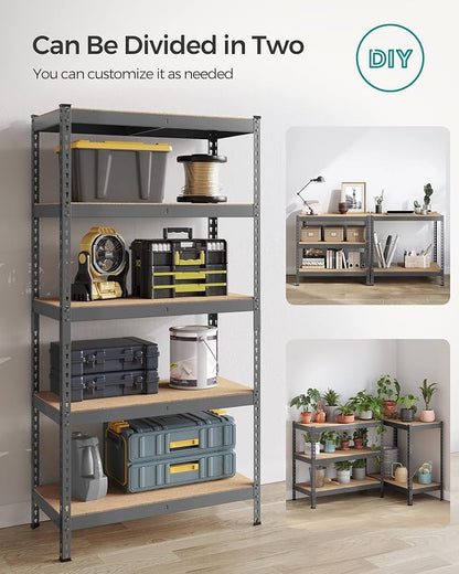 SONGMICS 5-Tier Storage Shelves, Load 2310 lb, Garage Storage, Boltless Assembly - Image 7