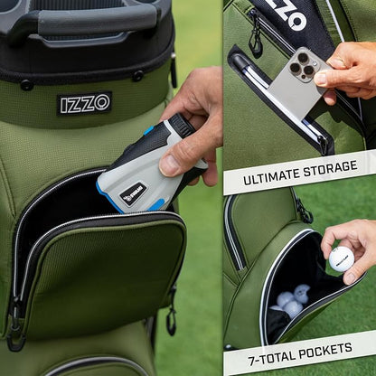 Izzo Ultimate Organizer Golf Cart Bag - Image 3
