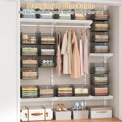 6 Tier Closet Hanging Organizer, Clothes Hanging Shelves - Image 2