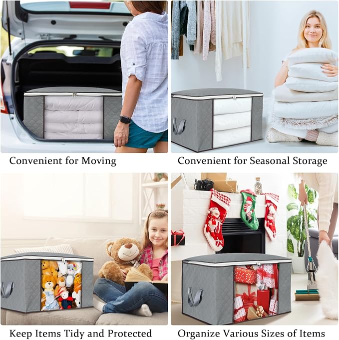 combocube 3 Pack Closet Organizers and Storage Containers, Clothes Storage Bins - Image 7