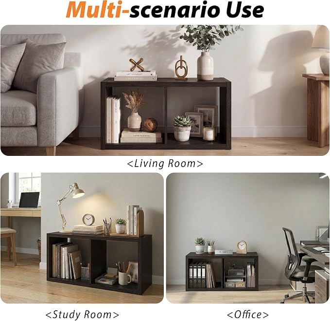 WannabeMyself【2026 Wooden Thick Frame】 2 Cube Storage Organizer - Image 6