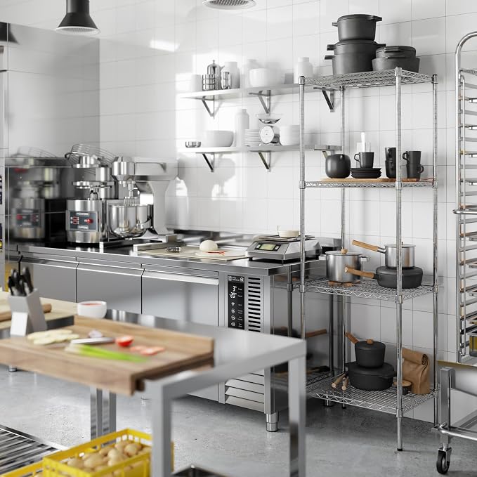 18" Deep x 24" Wide x 74" Height Wire Shelving Kit | 4-Tier | NSF Commercial - Image 2