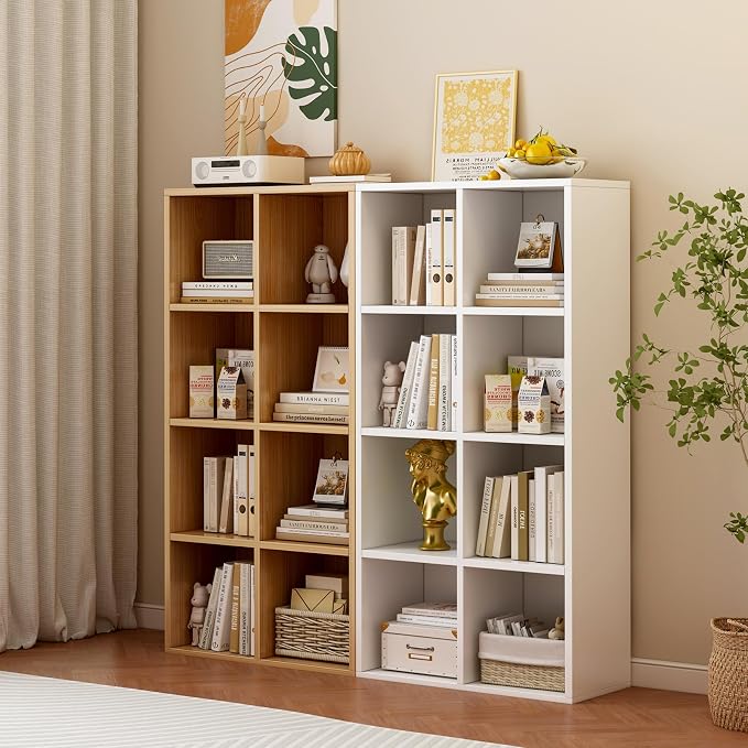 8-Cube Storage Shelf Bookcase - Image 8