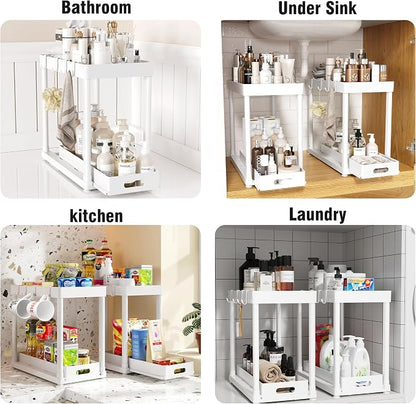 2 Pack Pull-Out Storage Organizers, Under Sink Organizer and Storage - Image 6