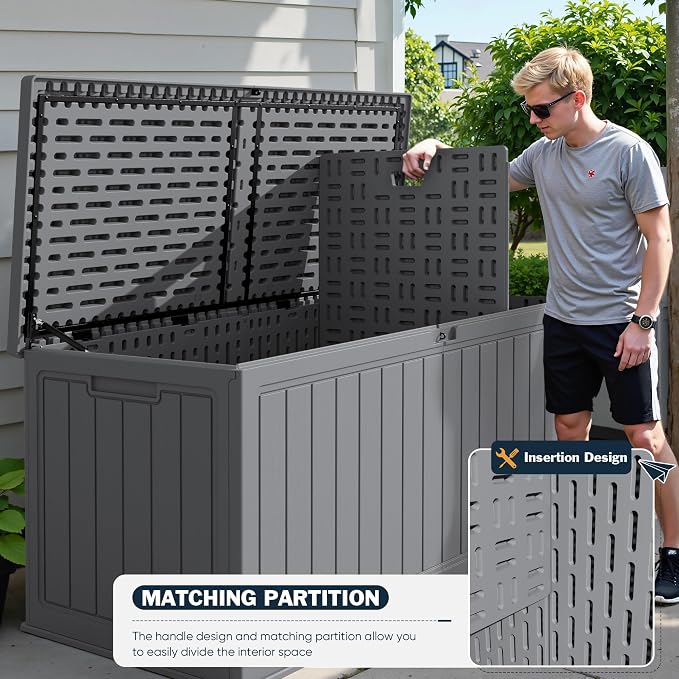 Greesum 260 Gallon HDPE Outdoor Storage Box - Image 6