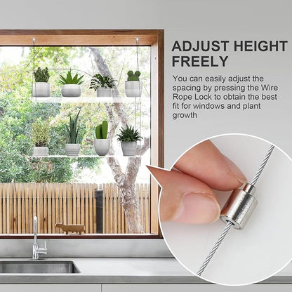 2-Pack Hanging Clear Plant Shelves - Image 6
