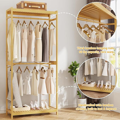 Homykic Bamboo Clothes Rack - Image 6