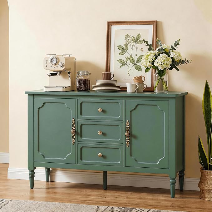 RoyalCraft Buffet Cabinet with 2 Doors & 3 Drawers, Vintage Sideboard with by Bringyoubetterlife