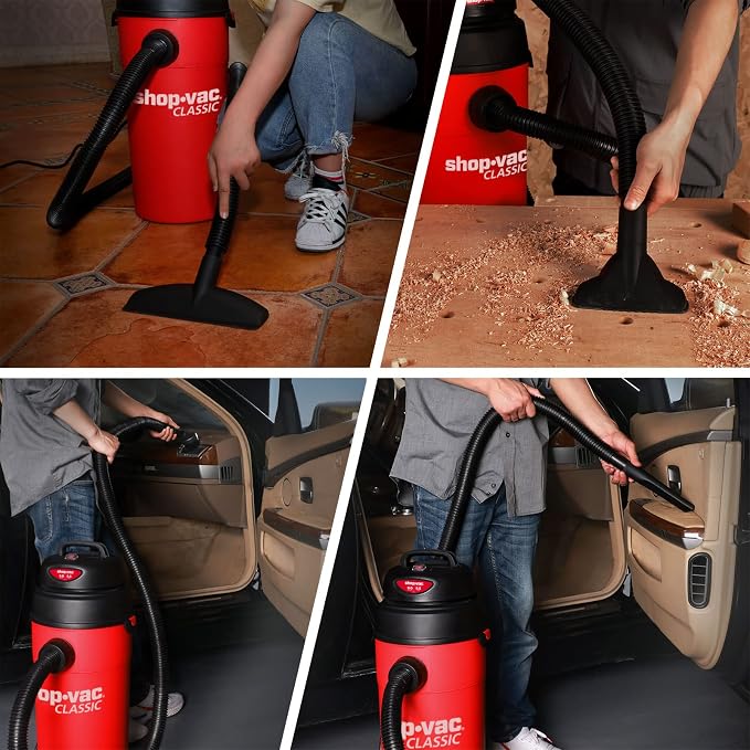 Shop-Vac 5 Gallon 5.5 Peak HP Wet/Dry Vacuum, Wall Mountable Compact Shop Vacuum - Image 6