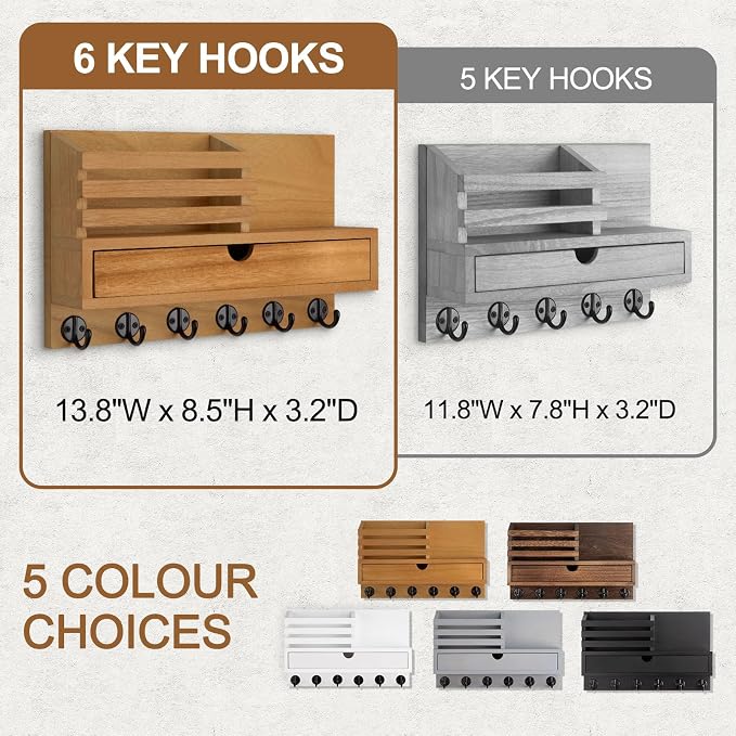 Key Holder Wall Mount, Mail Holder - Image 5