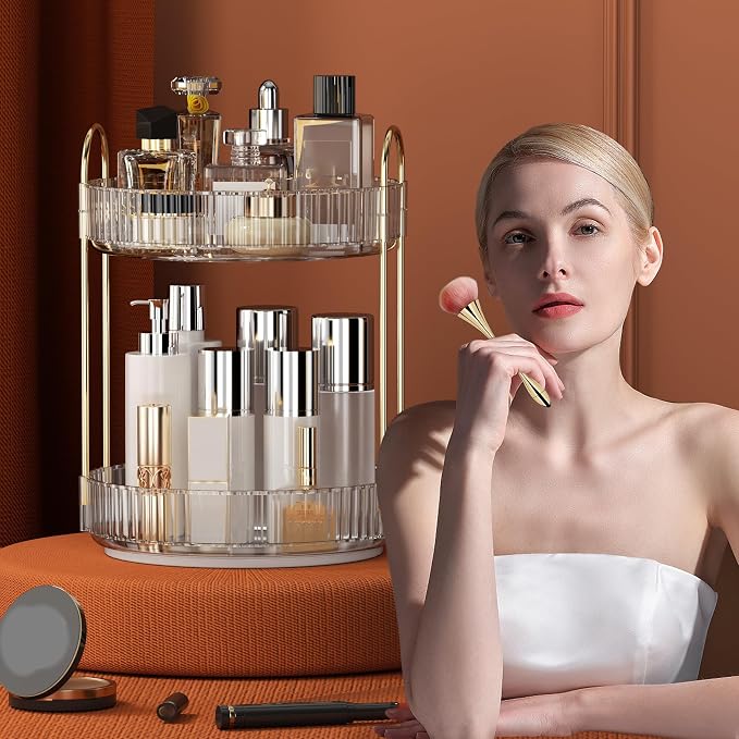 YCIA&DONE 360 Rotating Makeup Organizer and Storage - Image 5