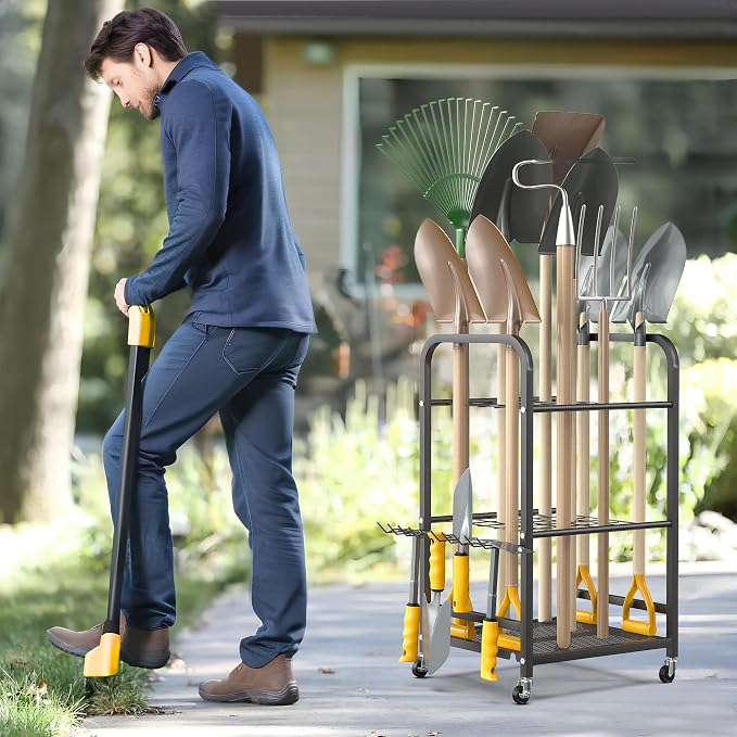 Ultrawall Garden Tool Organizer Stand, Yard Tool Storage Rack - Image 7