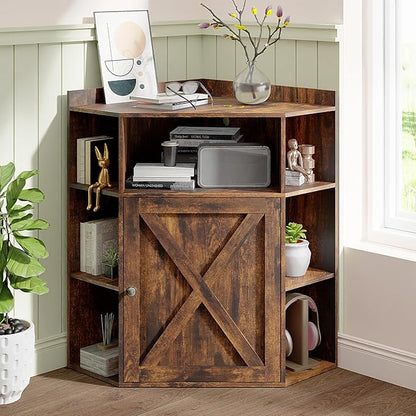 Vabches Corner Cabinet, Corner Storage Shelf by Vabches
