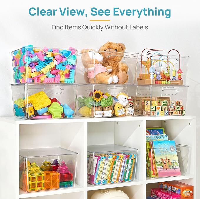 Vtopmart 8 Pack Extra Large Clear Stackable Storage Bins - Image 5