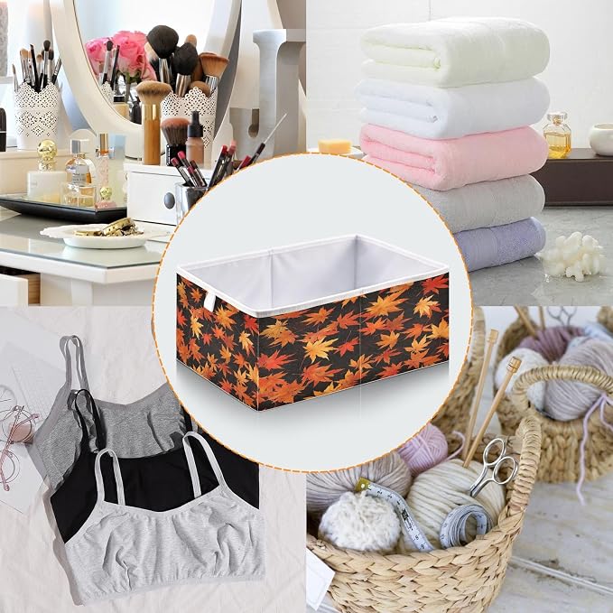 Yellow Maple Closet Organizers Storage Cubes Storage Bins Shelf Baskets - Image 5