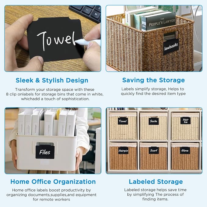 Metal Clip on Pantry Labels for Storage Bins - Image 4