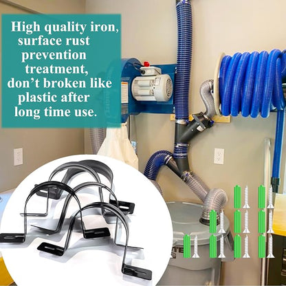 Dust Collection Hose and Pipe Holder Adjustable Hangers Bracket, Don’t Broken - Image 5