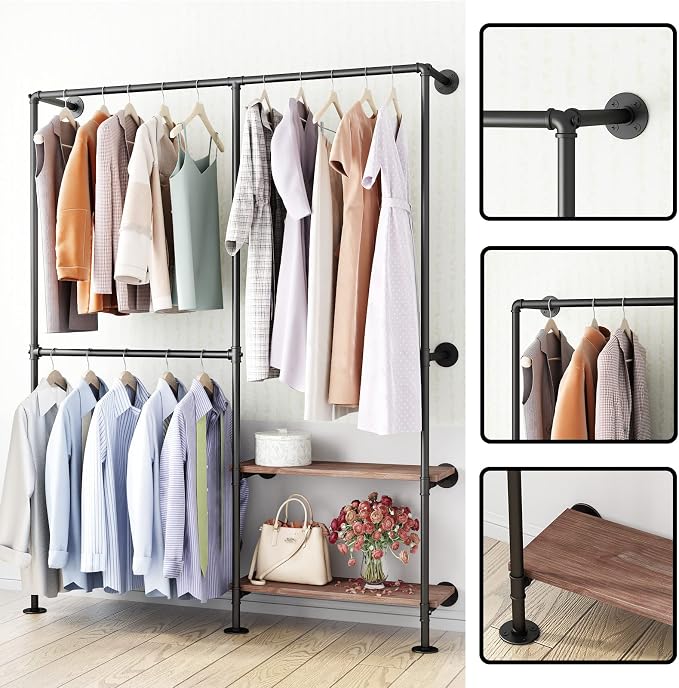 Industrial Pipe Clothes Racks - Image 5