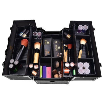 SHANY Essential Pro Makeup Train Case Cosmetic Box Portable Makeup Case - Image 4