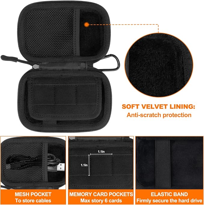 Hard Case for SanDisk Extreme Pro/SanDisk Extreme Portable External SSD 1TB 2TB - Image 3
