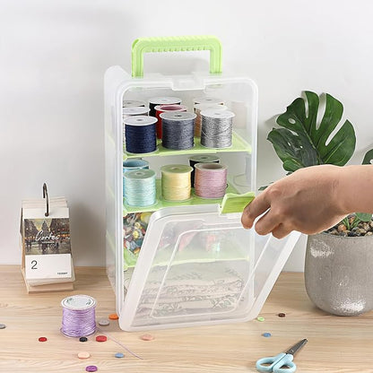 BTSKY Clear Plastic Dividing Storage Box - Image 2