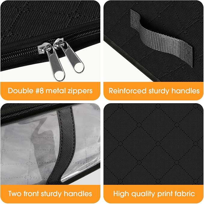 StorageRight Under Bed Storage Bags 6 Pack, 40L Large Clothes & Comforter - Image 3