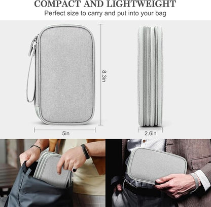 FYY Travel Electronic Cable Organizer Bag, Pouch Electronic Accessories Carry - Image 2