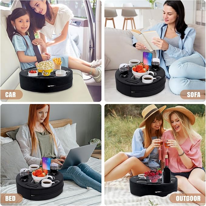 INNO STAGE Couch Cup Holder-Sofa Cup Holder Pillow | Couch Caddy Buddy | Drinks - Image 5