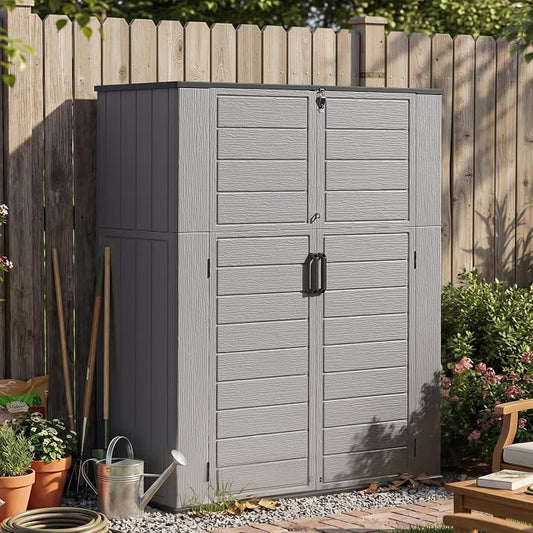 Aoxun 61 Cu.Ft Outdoor Storage Shed, Widened Outdoor Storage Cabinet Waterproof by Aoxun