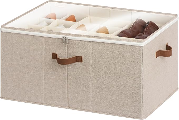 StorageWorks Shoe Organizer for Closet, Fits up to 24 Pairs, Shoe Cubby Storage by StorageWorks