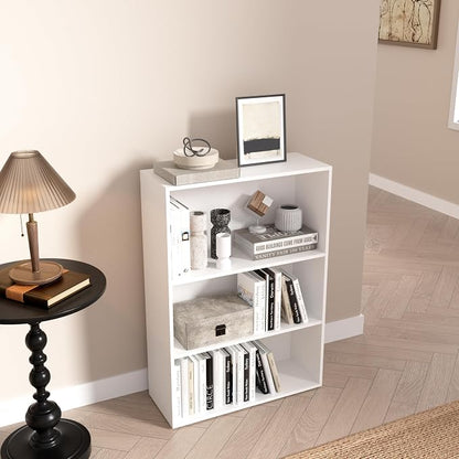 3 Tier Book Shelf，Wooden 3 Cube Storage Organizer, 33 Inch Versatile Cubes - Image 7
