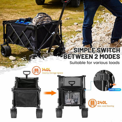EchoSmile Collapsible Folding Wagon Cart - Image 5