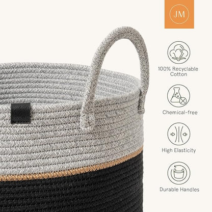 LA JOLIE MUSE Woven Basket Rope Storage Baskets - Image 5