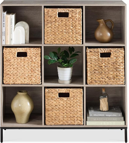 Best Choice Products 9-Cube Bookshelf, 3-Tier Wood Storage Bookcase W/Legs by Unknown