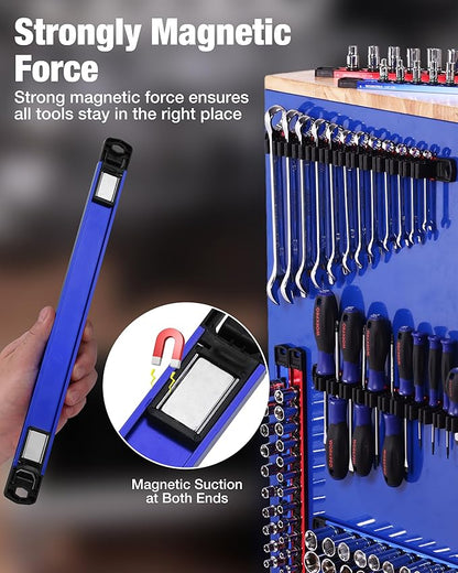 WORKPRO 8-Piece Magnetic Socket Organizer and Magnetic Screwdriver Organizer Set - Image 4