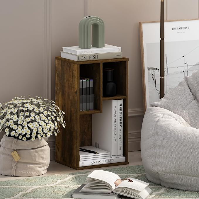 Furinno DALY Book Shelf, 3-Cube Bookshelf, Cube Storage Organizer Bookcase - Image 2