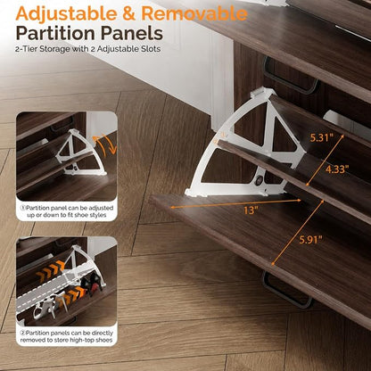 VINGLI Shoe Cabinet Storage for Entryway Ultra Slim - Image 7