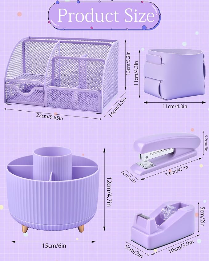 Purple Desk Accessories and Organizers - Image 5