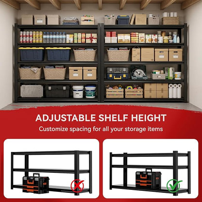 84" H Heavy Duty Metal Storage Shelving, 5000 LBS Capacity - Image 5