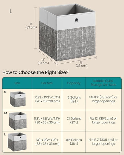 SONGMICS Storage Cubes, Cube Organizer Boxes - Image 4