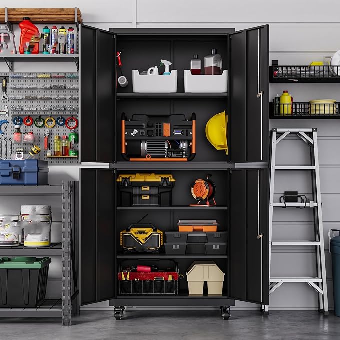 Letaya Metal Garage Storage Cabinet - Image 7