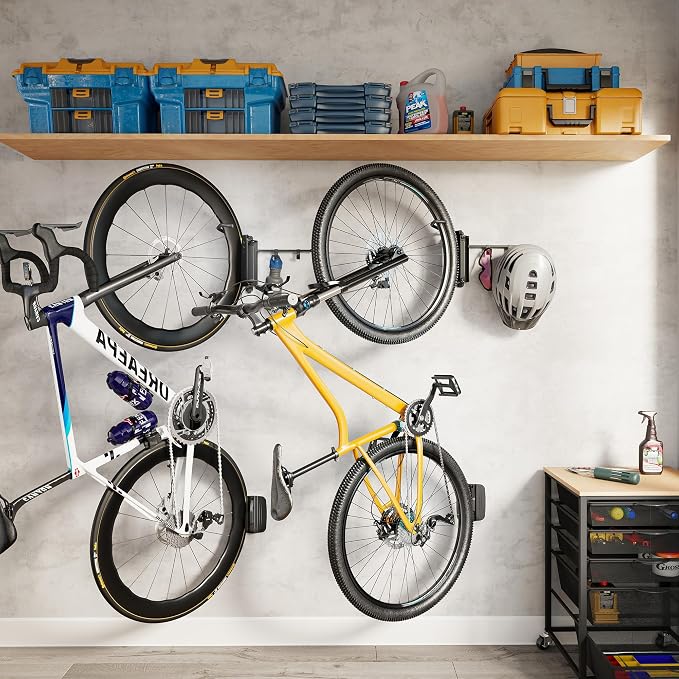monTEK Swivel Bike Wall Mount, Bike Hangers - Image 7