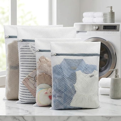 4Pcs Mesh Laundry Bags Delicates Lingerie Wash Bags - Image 8